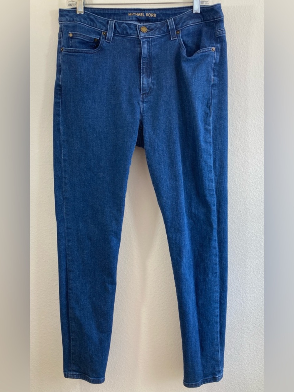Michael Kors Selma Skinny Jeans Women’s Size 12 Denim Blue Stretch - Picture 1 of 13